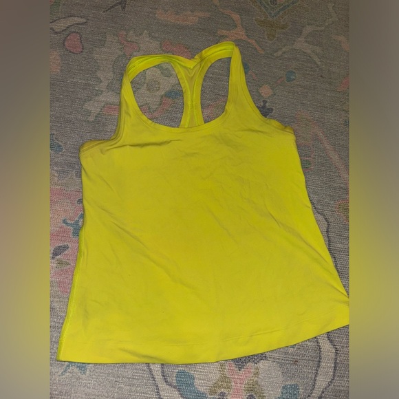Neon Yellow Lululemon Tank Top - Picture 1 of 4